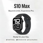 S10 Max Laxasfit Smart Watch 2.29 Inch AMOLED Display NFC Bluetooth Call Wireless Charging