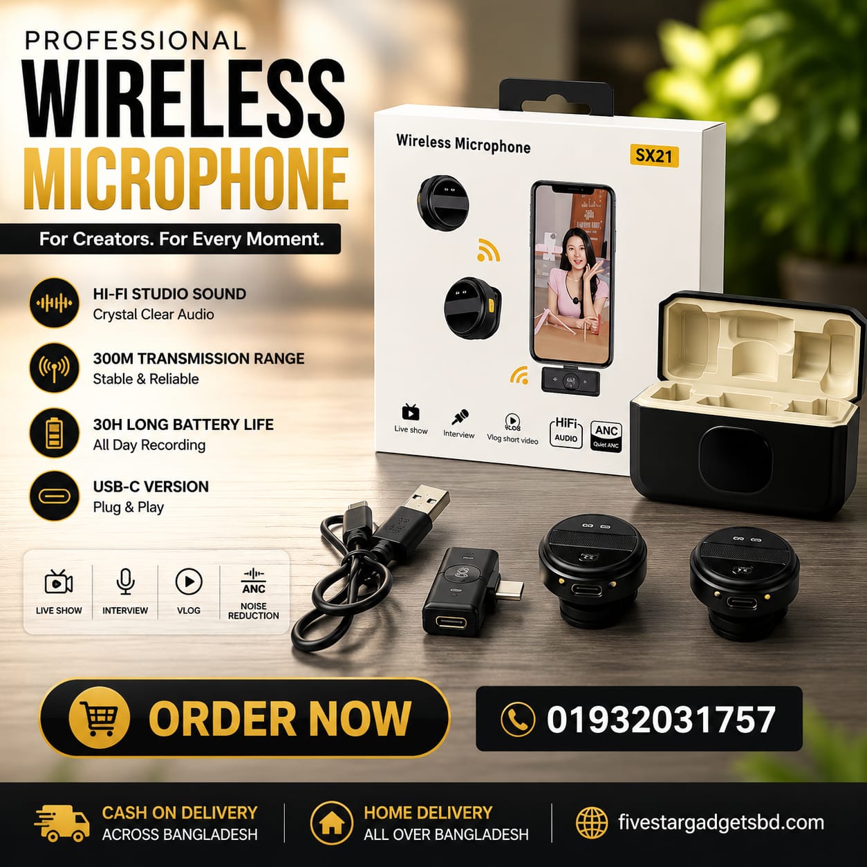 WhatsApp Image 2026-07-18 at 1.19.10 AM SX21 Wireless Microphone - Image 1
